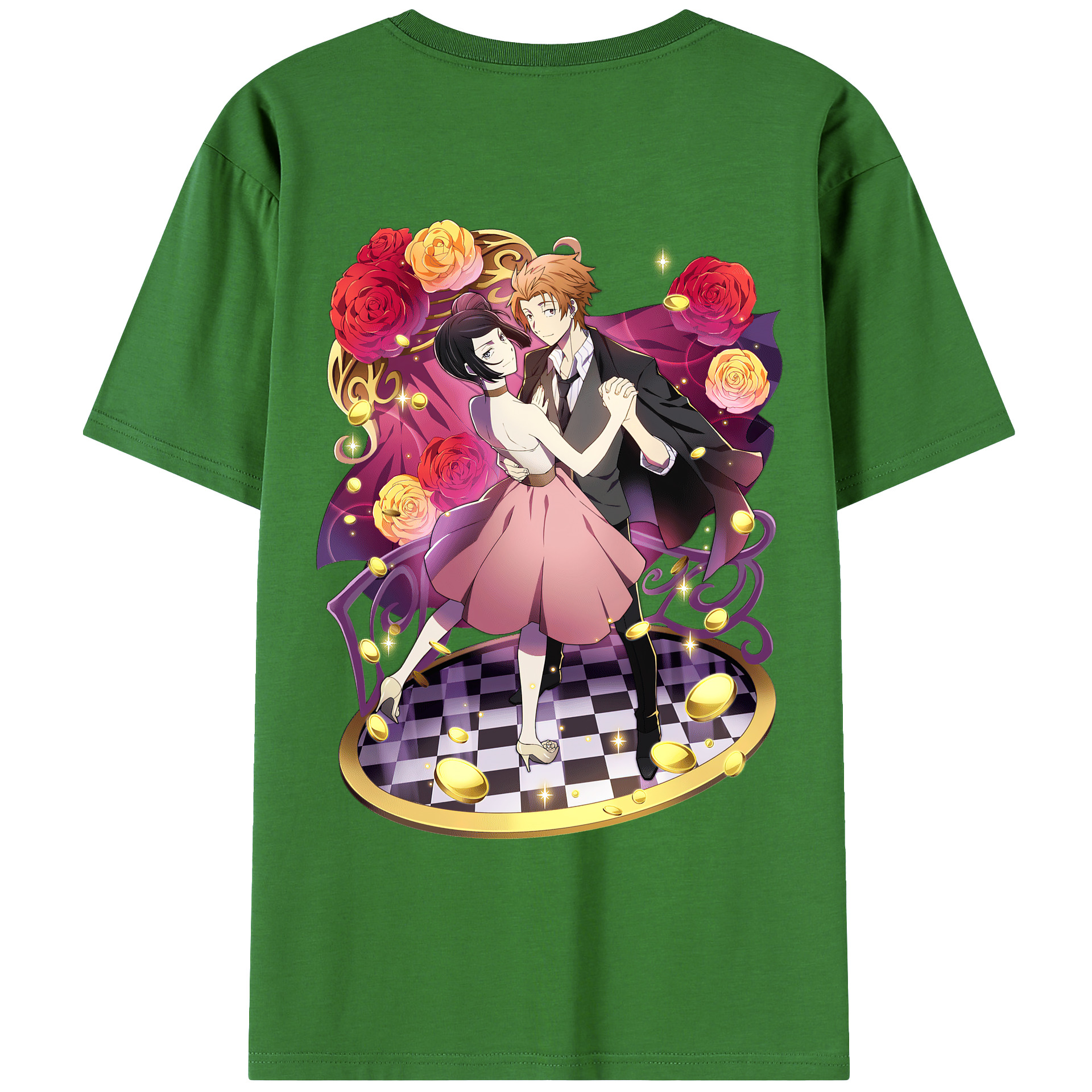 （画像用） 文豪ストレイドッグス Bungo Stray Dogs レディース半袖Tシャツ(バックプリント)